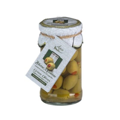 Green olives with paprika 300g market Baotić