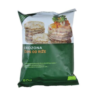 Salted rice chips 50g Ekozona market Baotić