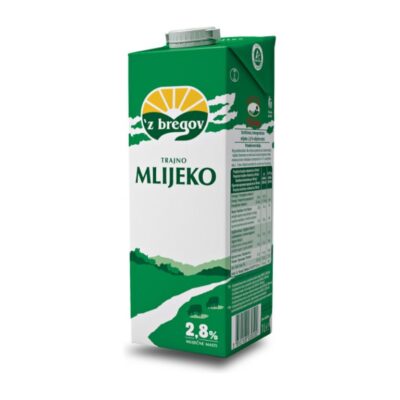 Milk 2.8% milk fat 1l market Baotić