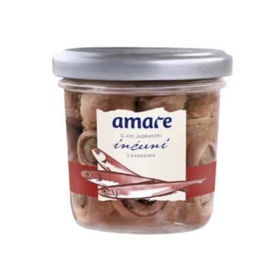Salted anchovy with capers 120g AMARE
